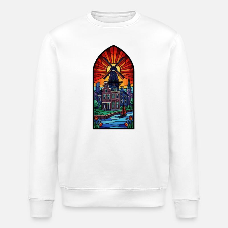 Amsterdam Schule - Stanley/Stella Unisex Bio-Sweatshirt ROLLER - Weiß