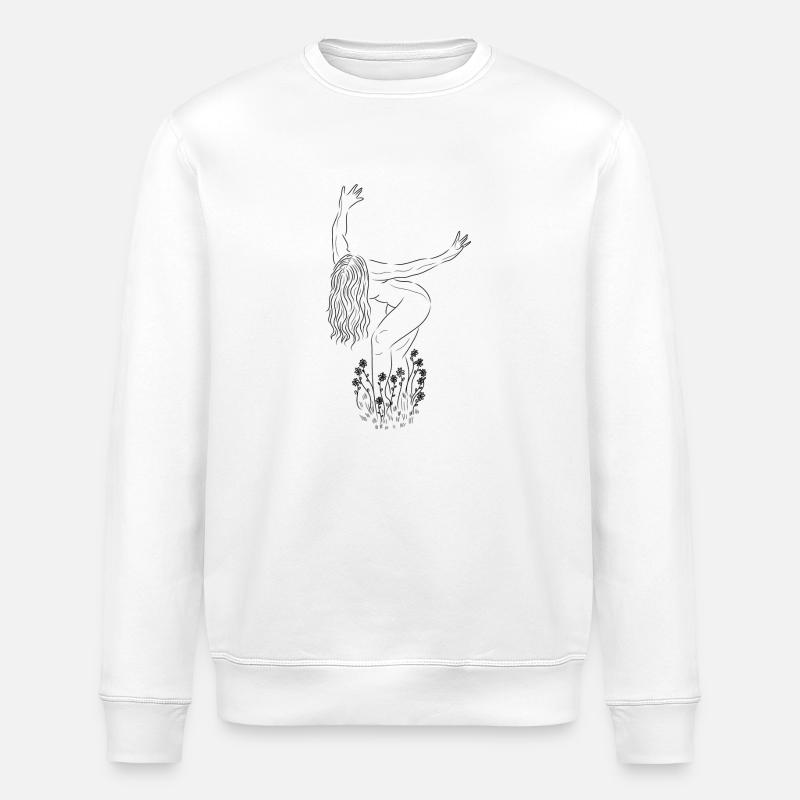 Déesse de la nature - Sweat bio ROLLER Stanley/Stella Unisexe - blanc