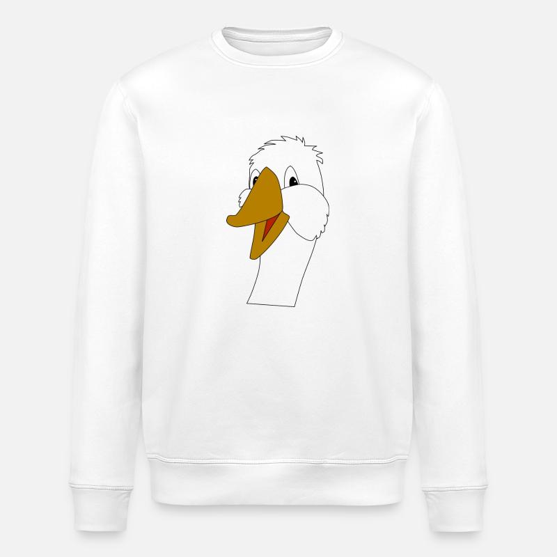 goose13 - Stanley/Stella Unisex Bio-Sweatshirt ROLLER - Weiß