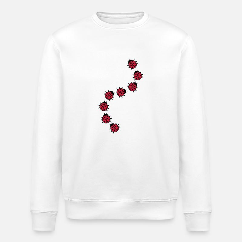 Ladybug - Stanley/Stella ROLLER Unisex Organic Sweatshirt - white