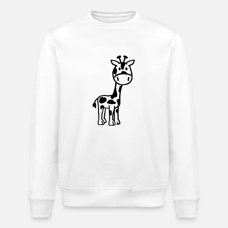 Giraffe - Stanley/Stella ROLLER Unisex Organic Sweatshirt - white