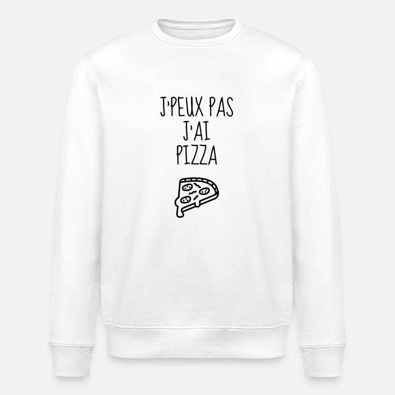 Pizza / pizzaiolo / Italien / Burger - Stanley/Stella Unisex Bio-Sweatshirt ROLLER - Weiß
