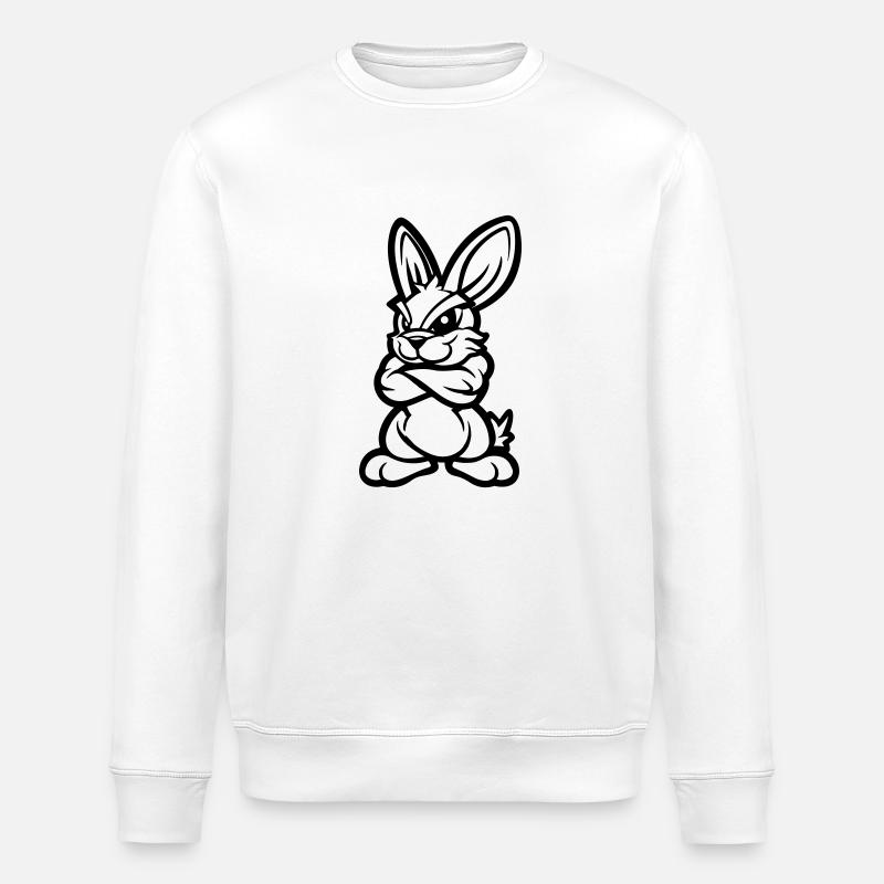 Bande dessinée Hase Rabbit - Sweat bio ROLLER Stanley/Stella Unisexe - blanc