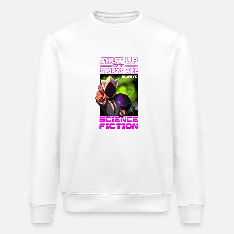 sci fi - Stanley/Stella Unisex Bio-Sweatshirt ROLLER - Weiß