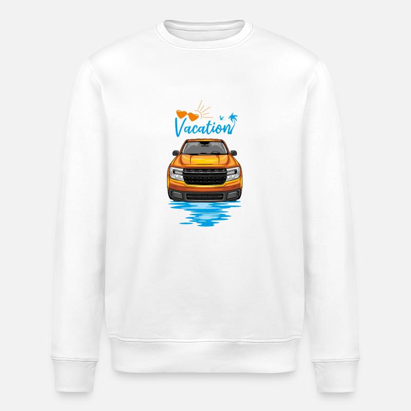 Vacances en camionnette - Sweat bio ROLLER Stanley/Stella Unisexe - blanc