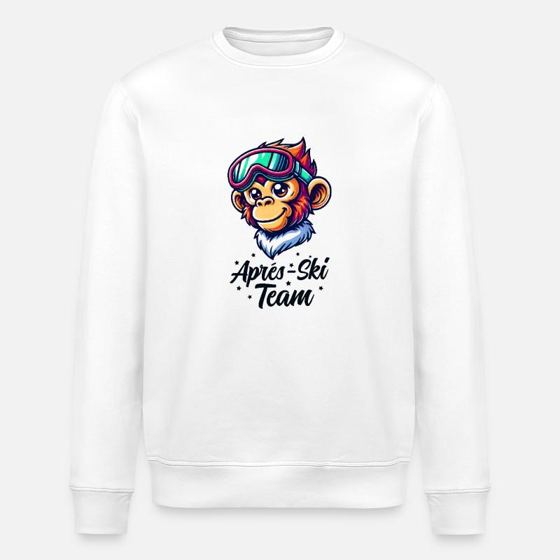 Affe Apres Ski Team - Stanley/Stella Unisex Bio-Sweatshirt ROLLER - Weiß