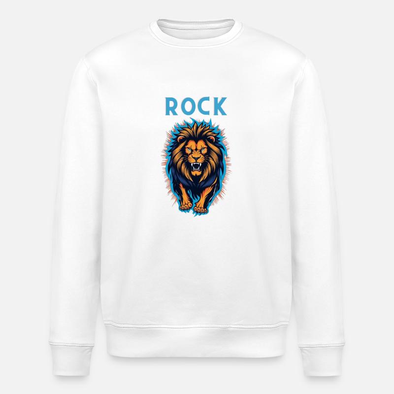 Rock Löwe - Stanley/Stella Unisex Bio-Sweatshirt ROLLER - Weiß