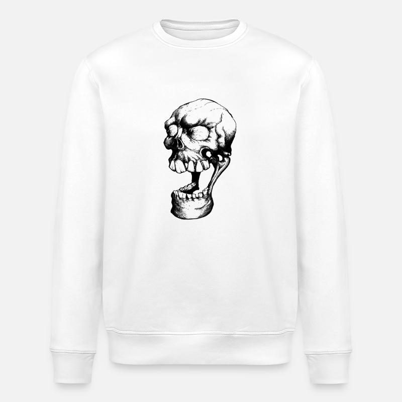 Laughing Dead - Stanley/Stella ROLLER Unisex Organic Sweatshirt - white