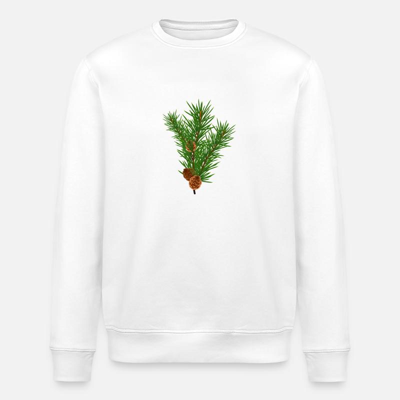 Kiefer Zweig - Stanley/Stella Unisex Bio-Sweatshirt ROLLER - Weiß
