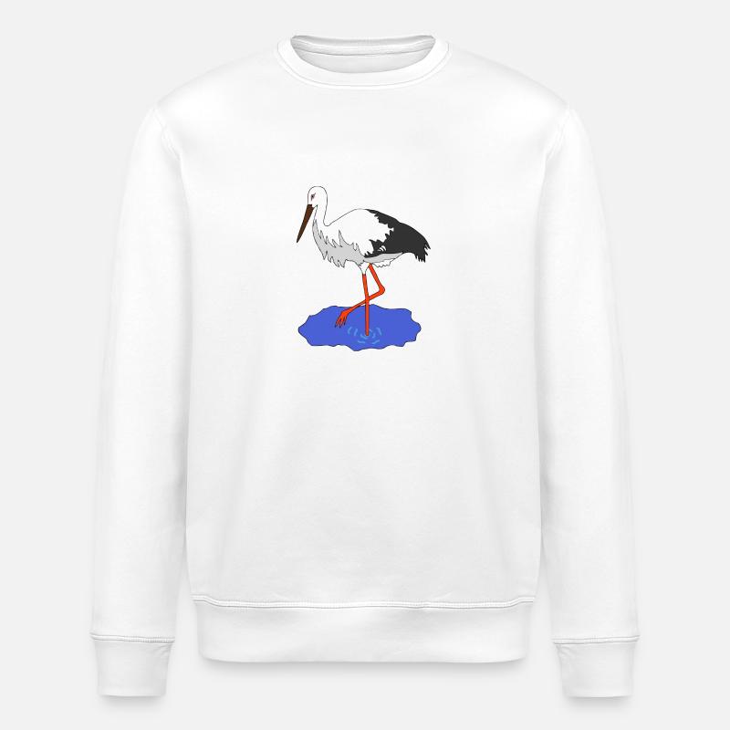 Storch - Stanley/Stella Unisex Bio-Sweatshirt ROLLER - Weiß