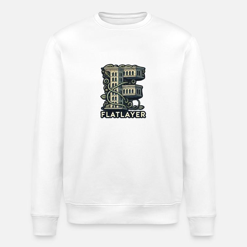 Flatlayer Techno - Stanley/Stella Unisex Bio-Sweatshirt ROLLER - Weiß