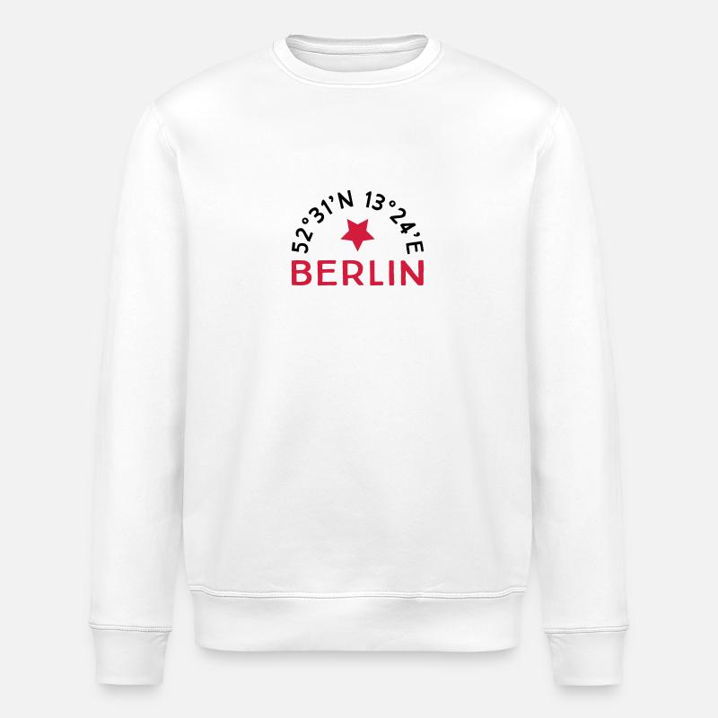 Berlin - Sweat bio ROLLER Stanley/Stella Unisexe - blanc