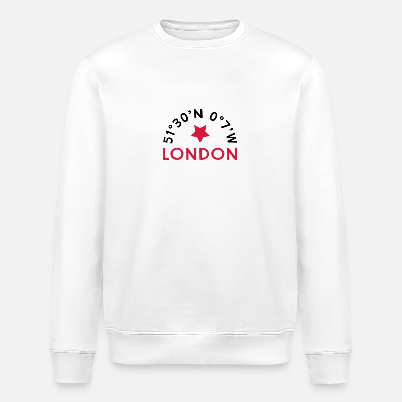 Londres - Sweat bio ROLLER Stanley/Stella Unisexe - blanc