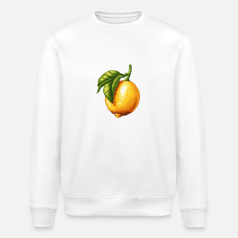 Icône Pixel Citron - Sweat bio ROLLER Stanley/Stella Unisexe - blanc