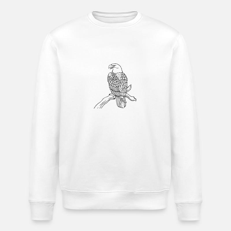 eagle208 - Stanley/Stella ROLLER Unisex Organic Sweatshirt - white