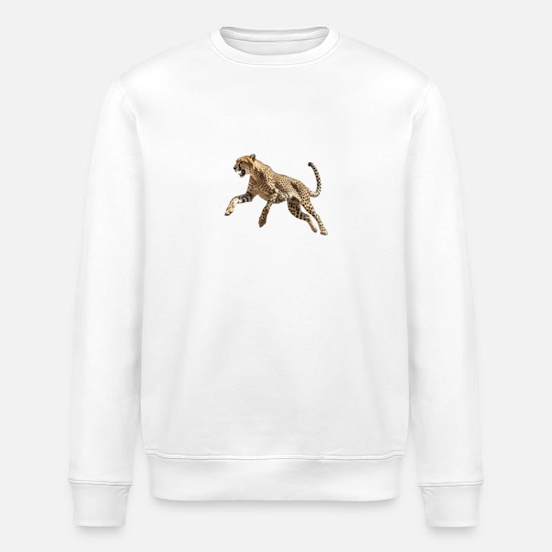 Guépard - Sweat bio ROLLER Stanley/Stella Unisexe - blanc