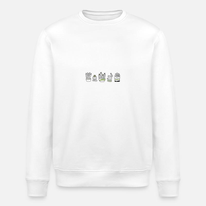 Cactus - Stanley/Stella ROLLER Unisex Organic Sweatshirt - white