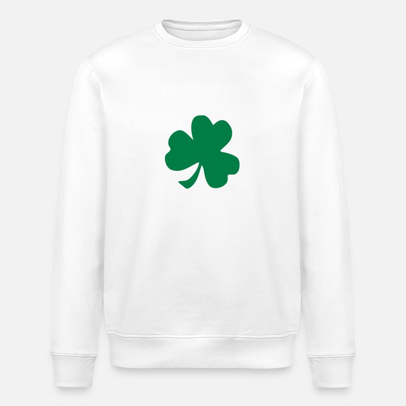 cloverleaf - Stanley/Stella ROLLER Unisex Organic Sweatshirt - white