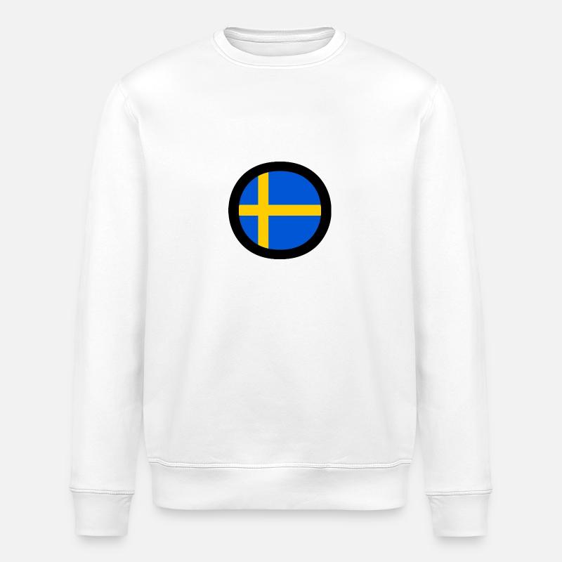 Drapeau suède - Sweat bio ROLLER Stanley/Stella Unisexe - blanc