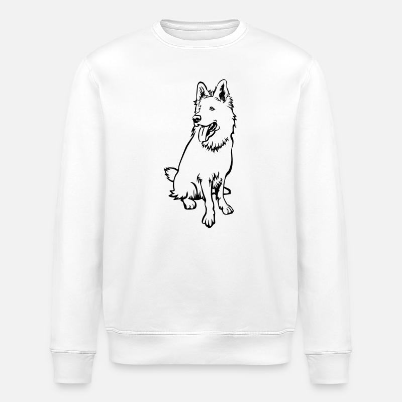 Schweizer Schäferhund - Stanley/Stella Unisex Bio-Sweatshirt ROLLER - Weiß