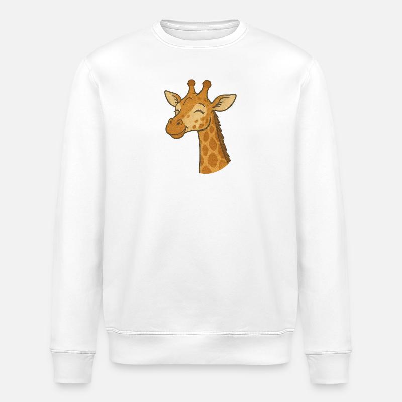 Giraffe - Stanley/Stella Unisex Bio-Sweatshirt ROLLER - Weiß