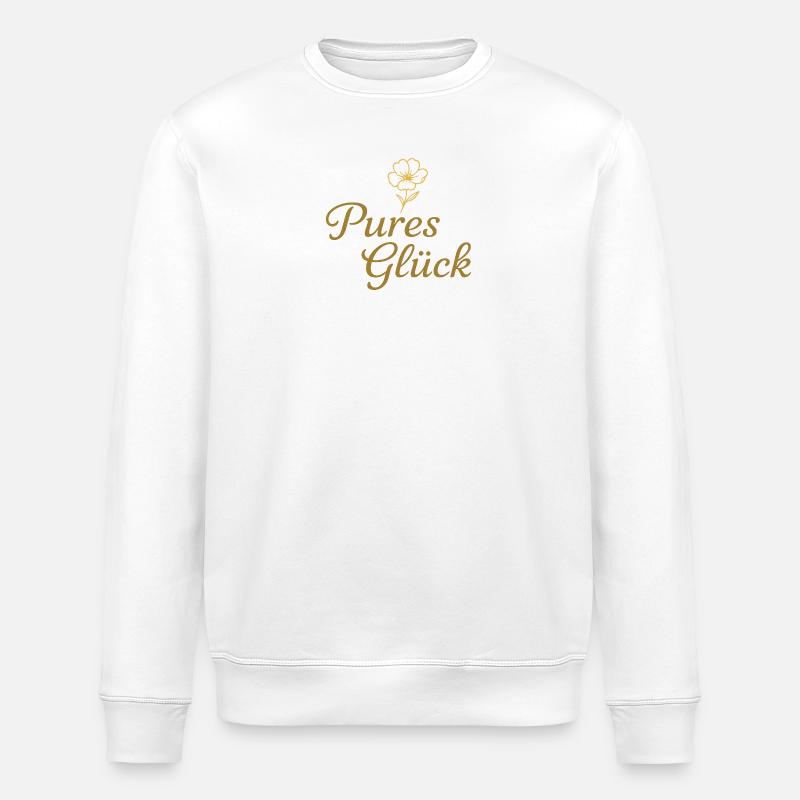 Pures Glück - Stanley/Stella Unisex Bio-Sweatshirt ROLLER - Weiß