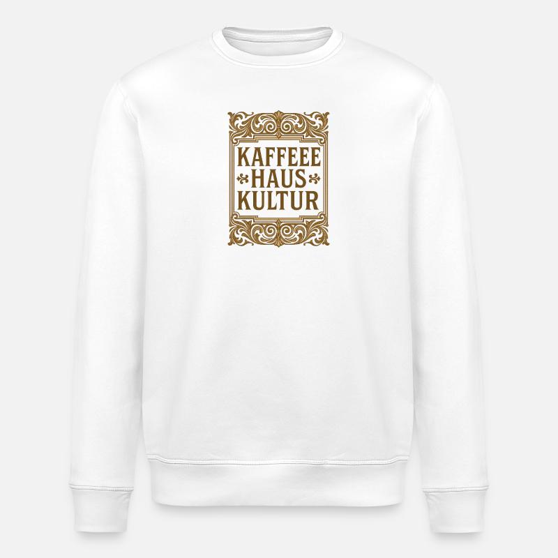 Kaffeehauskultur - Stanley/Stella Unisex Bio-Sweatshirt ROLLER - Weiß