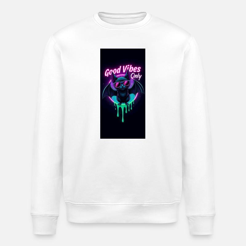 Neon Bat - Stanley/Stella Unisex Bio-Sweatshirt ROLLER - Weiß