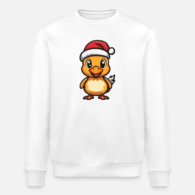 Noël de canard - Sweat bio ROLLER Stanley/Stella Unisexe - blanc