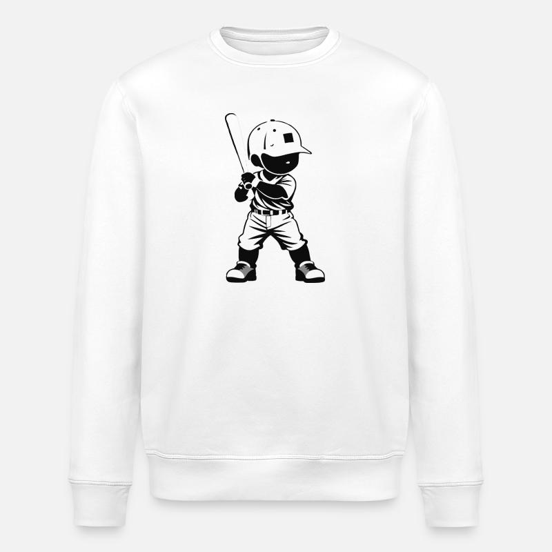 Baseball garçon - Sport Design - Sweat bio ROLLER Stanley/Stella Unisexe - blanc