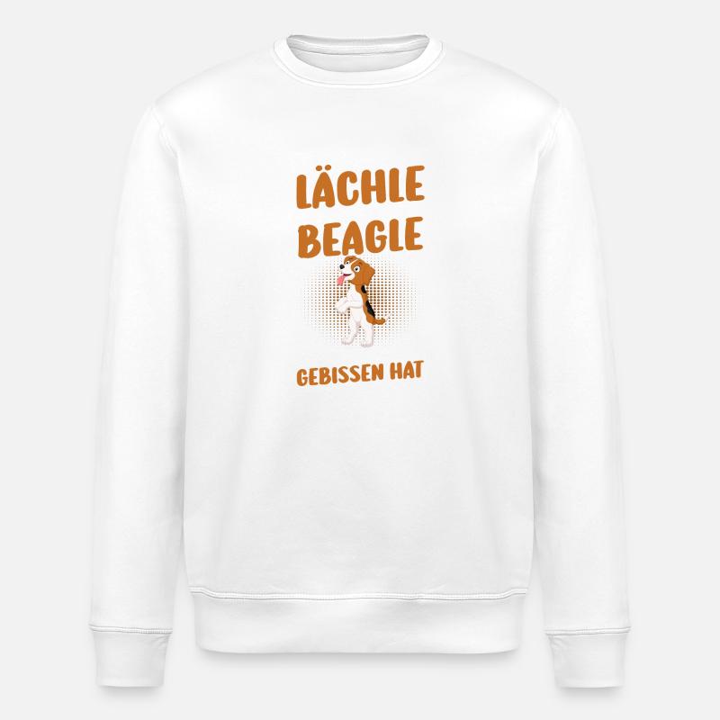Chien Beagle - Sweat bio ROLLER Stanley/Stella Unisexe - blanc