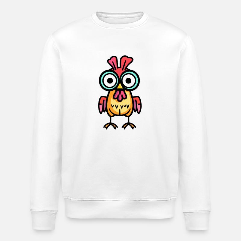 Chicken Halloween Comic Funny - Stanley/Stella ROLLER Unisex Organic Sweatshirt - white