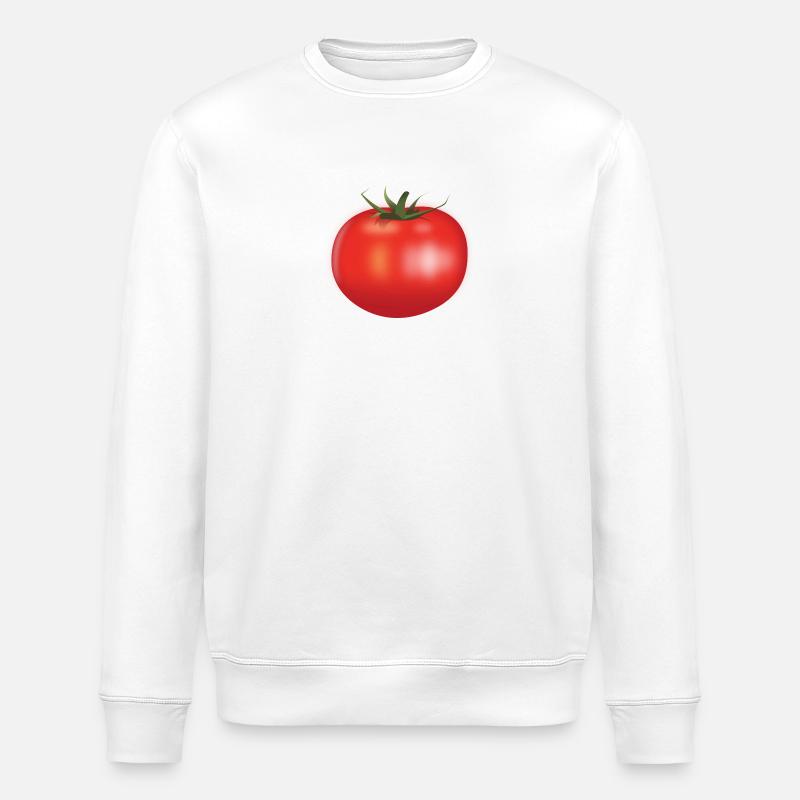 tomato - Stanley/Stella ROLLER Unisex Organic Sweatshirt - white