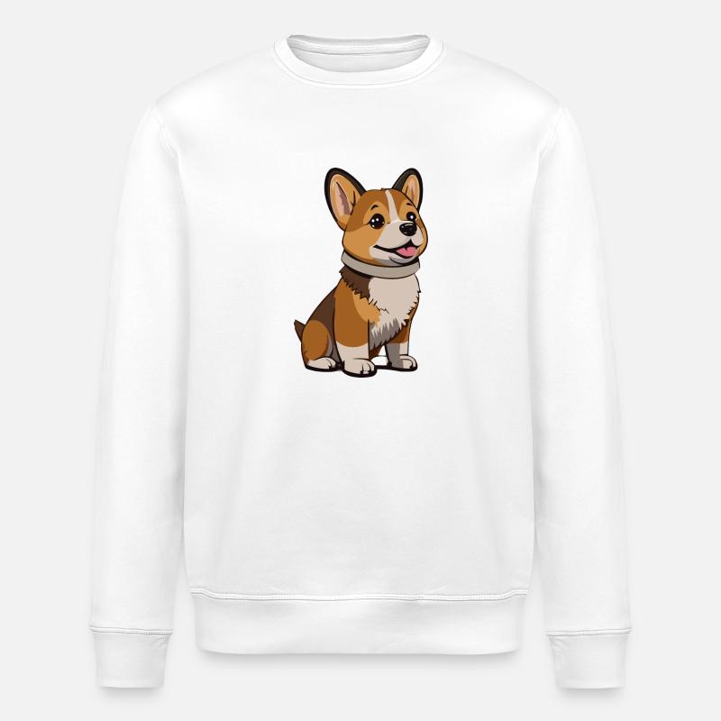 chien mignon - Sweat bio ROLLER Stanley/Stella Unisexe - blanc