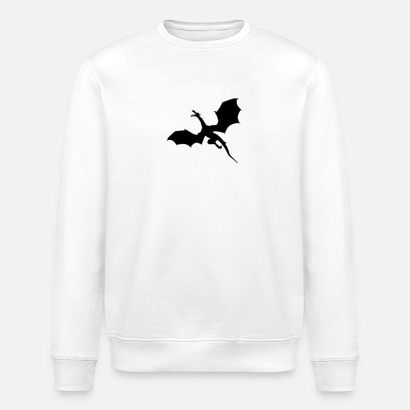 Drache - Stanley/Stella Unisex Bio-Sweatshirt ROLLER - Weiß