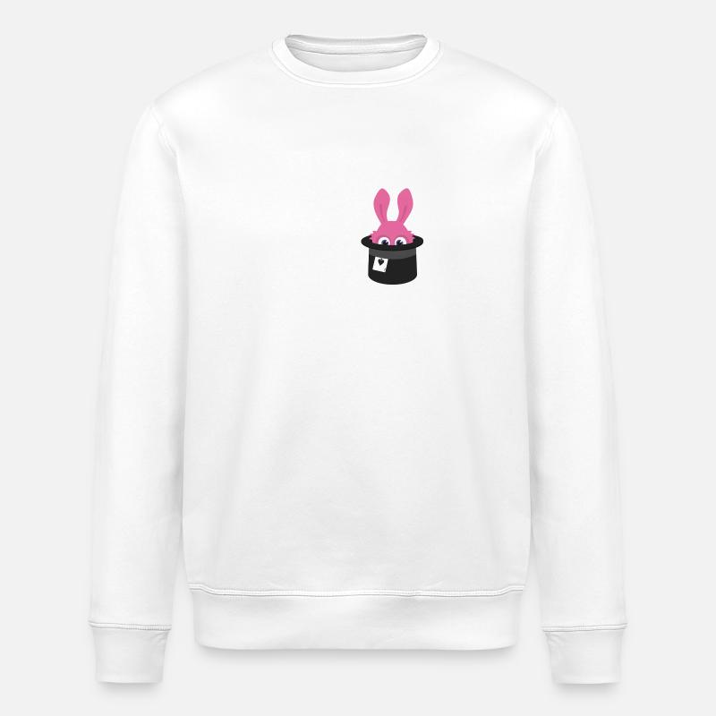 Crab rabbit - Stanley/Stella ROLLER Unisex Organic Sweatshirt - white