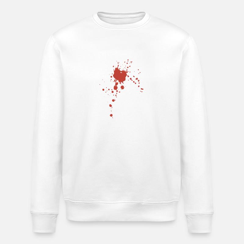 Blut Spritzer - Stanley/Stella Unisex Bio-Sweatshirt ROLLER - Weiß