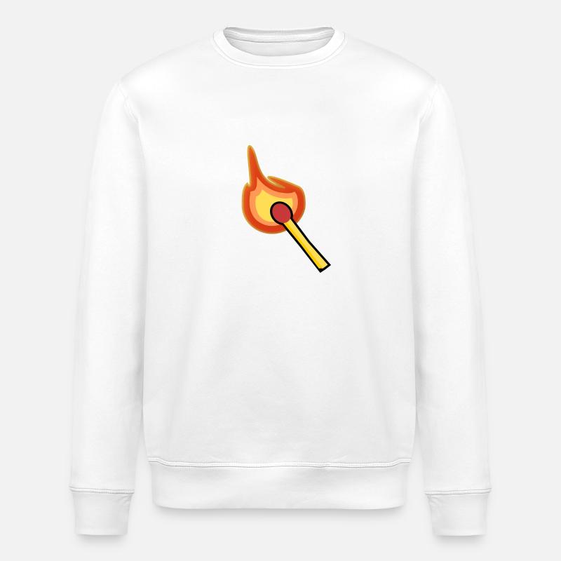 Streichholz - Stanley/Stella Unisex Bio-Sweatshirt ROLLER - Weiß
