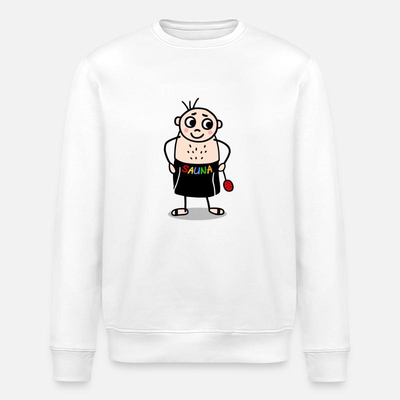 Sauna Gänger bunt - Stanley/Stella Unisex Bio-Sweatshirt ROLLER - Weiß