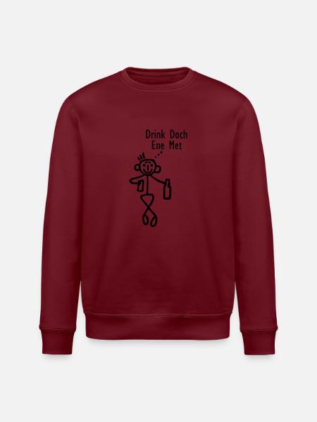 Drink doch ene met - Stanley/Stella Unisex Bio-Sweatshirt ROLLER - Weiß
