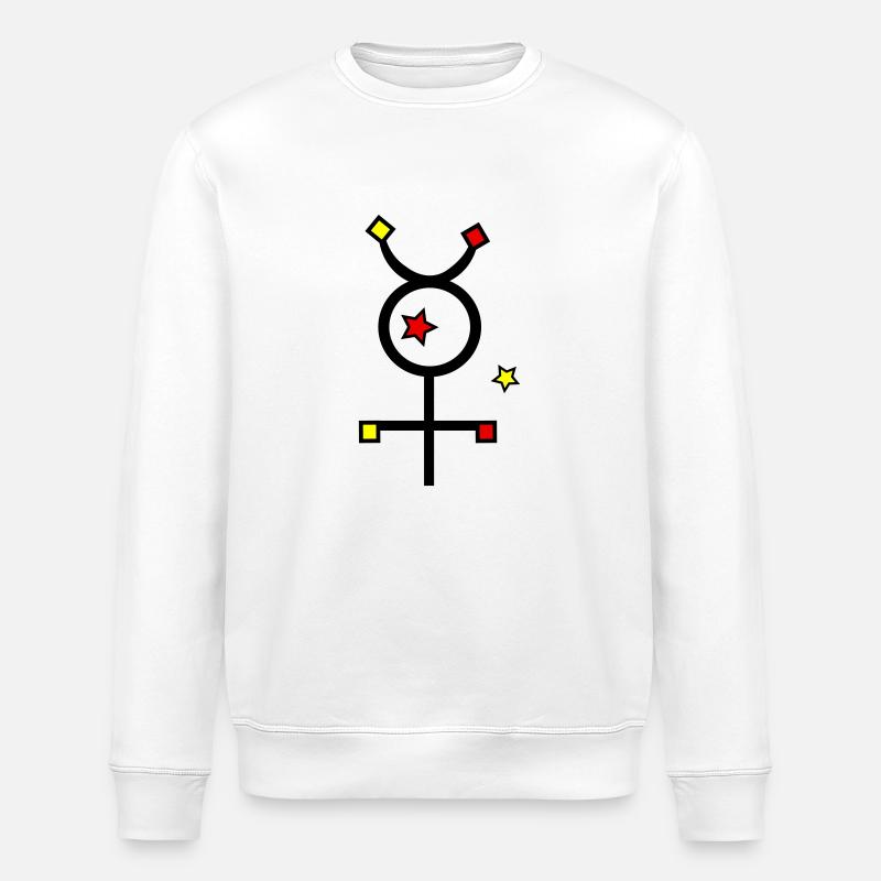 Symbole de mercure - Sweat bio ROLLER Stanley/Stella Unisexe - blanc