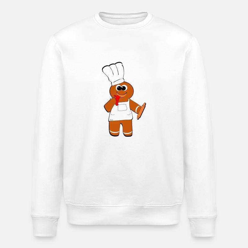 Mannele Mannala Baker Alsace #tshirtalsace - Stanley/Stella ROLLER Unisex Organic Sweatshirt - white