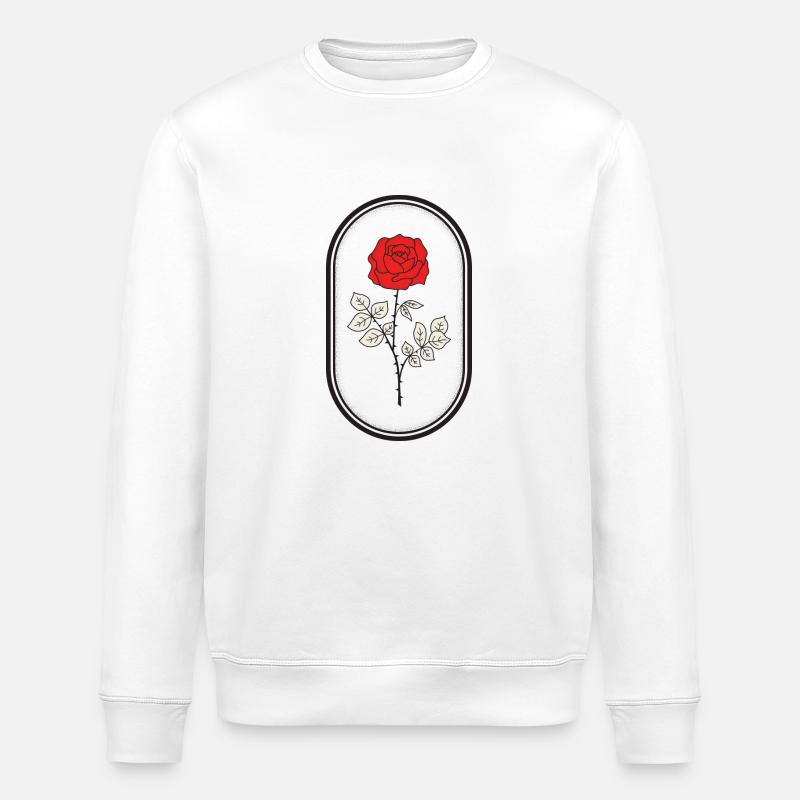 Rose Logo - Stanley/Stella Unisex Bio-Sweatshirt ROLLER - Weiß