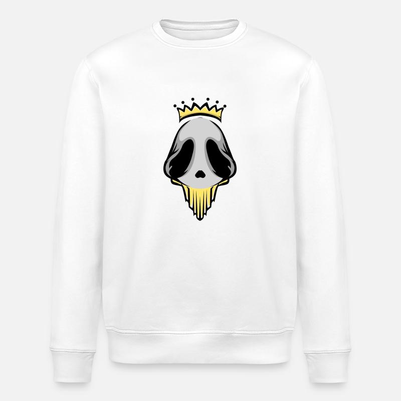 Logo du roi extraterrestre - Sweat bio ROLLER Stanley/Stella Unisexe - blanc
