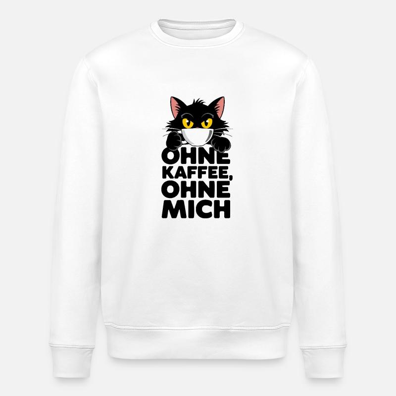 Wachmacher-Mieze - Stanley/Stella Unisex Bio-Sweatshirt ROLLER - Weiß