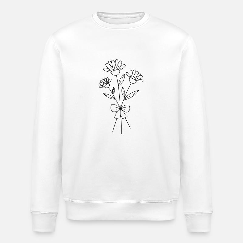 Bouquet - Sweat bio ROLLER Stanley/Stella Unisexe - blanc