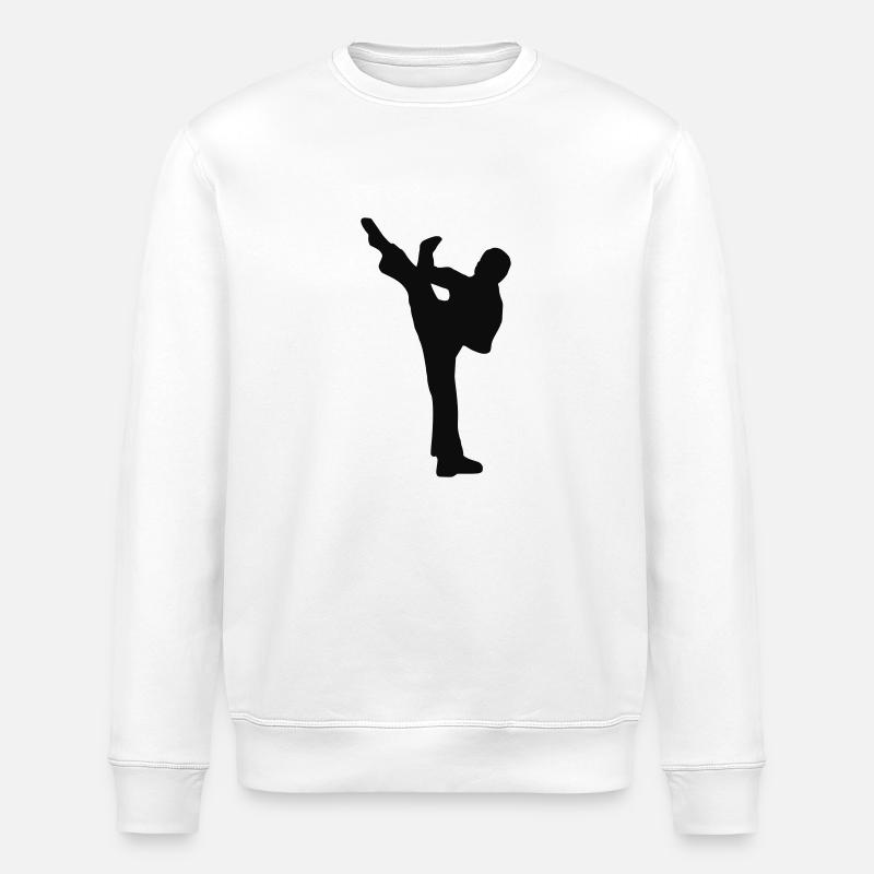 Fight - Kampf - Karate - Stanley/Stella Unisex Bio-Sweatshirt ROLLER - Weiß