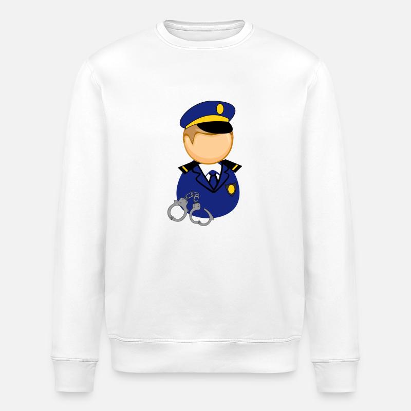 Polizist - Stanley/Stella Unisex Bio-Sweatshirt ROLLER - Weiß