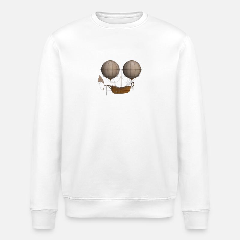 Luftschiff - Stanley/Stella Unisex Bio-Sweatshirt ROLLER - Weiß