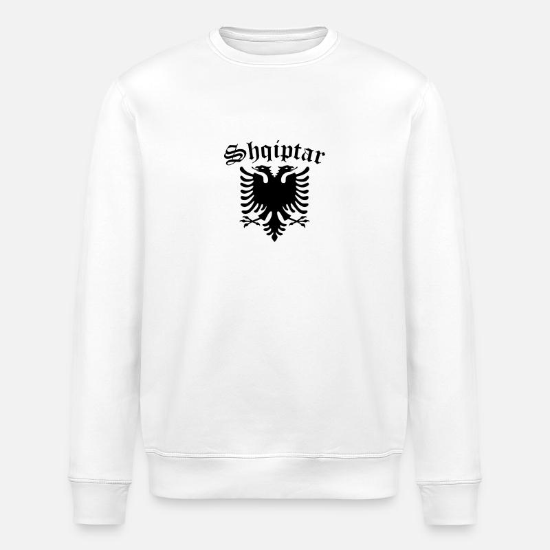 Shqiptar - Stanley/Stella ROLLER Unisex Organic Sweatshirt - white